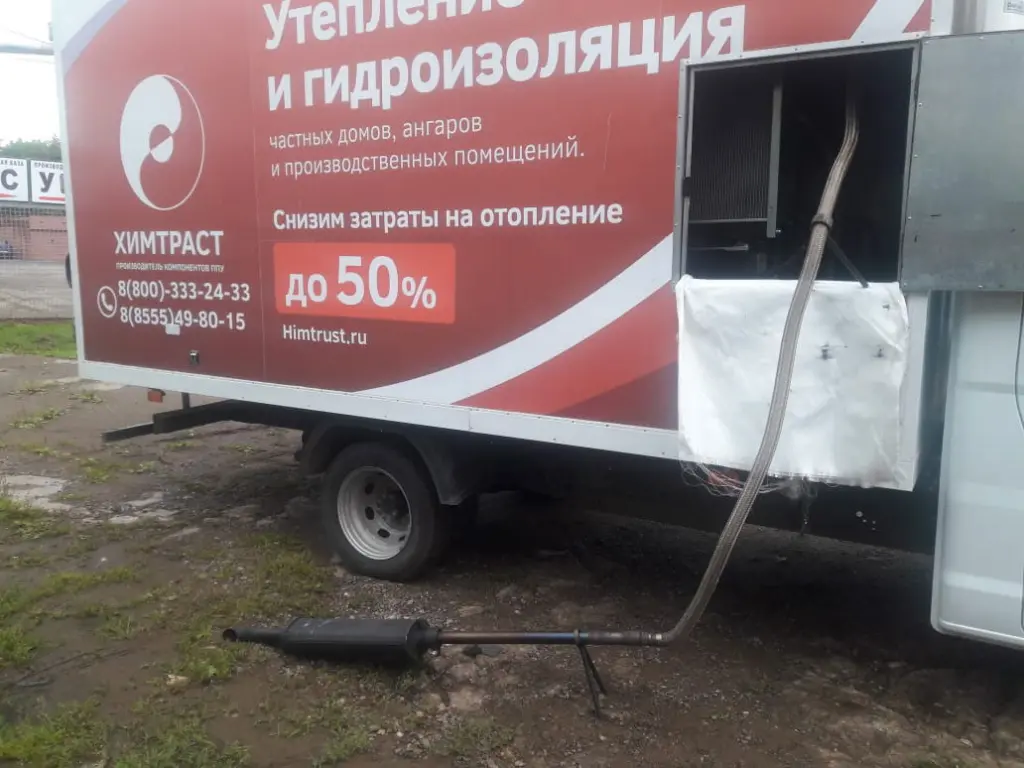Вывести выхлопную систему через дополнительное окно